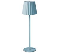 Beliani Table Lamp Pombeiro Metal Light Blue, Blue