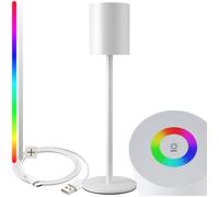 Table Lamp Rechargeable LED Bedside Dimmable Reading Light Retro 7 Colours