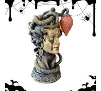 Table Lamp, Resin Figurines, 7.87 Inches Decorative Lighting, Collectible Lamps, Ideal for Kitchen, Christmas, Living Room, Home, Halloween, Desk, Ambient Table Lightings, of a Kind Decoration