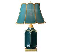 table lamp Retro Ceramic Bedside Table Lamp Luxury And Elegant Bedside Table Lamp Modern Bedroom Living Room Study Decorative Lamp Desk Lamp (Color : C)