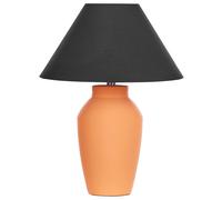 Beliani Table Lamp Rodeiro Ceramic Orange, Orange