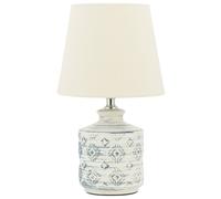 Beliani Table Lamp Rosanna Ceramic Beige, Brown