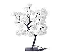 Table Lamp, Rose Flower Tree Light Fairy Tree Light Lamp 24 Warm White LED Lights, USB Powered Touched Switch Bedside Table Night Lamp for Home Bedroom Living Room Party Wedding Christmas Festival(#1)