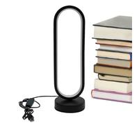 Table Lamp - Table Lamp, Modern Bedside Light for Bedroom Living Room | Minimalist Desk Lamp with Shade, Soft Ambient Lighting Fixture for Nightstand Reading Dorm Small Spaces and Home Decor
