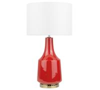 Beliani Table Lamp Triversa Ceramic White