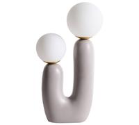 Beliani Table Lamp TULUN Grey, Grey