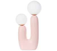 Beliani Table Lamp TULUN Pastel Pink, Pink