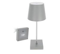 Briloner Battery Powered Black Dimmable Rechargeable Table Lamp