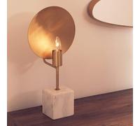Table Lamp with White Marble Base | Saramis