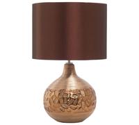 Beliani Table Lamp Yakima Porcelain Brown, Brown