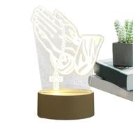 Table Lamps For Living Room - Acrylic Prayer Hand Shaped Light - Bedside Lamp | For Home Kitchen Office Living Room Bedside Christmas And