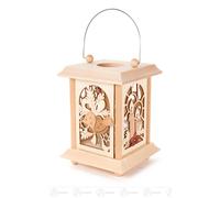 Table Lantern Christmas with Glass Insert for Tealight or Votive Candle