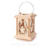 Table Lantern Snowman with Glass Insert for Tealight or Votive Candle