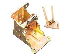 Table Leg Folding Brackets, Foldable Hinge Hardware, 90 Degree Folding Self-Lock Bracket, Lock Extension Support Hardware, with Spring Locking Structure, Support for Work Bench, for Tea Table