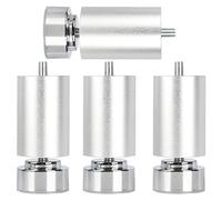 Table Leg Furniture Legs Adjustable, 4 Black Metal Table Legs 10/15/20/25/30/35/40cm, Diy Furniture Feet, Sofa Cabinet Desk Coffee Table Dining Table Replacement Legs, Non-slip/Mute,Silver-40cm(15.7in