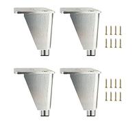 Table Leg Furniture Legs Adjustable, 4 Pcs Table Legs Metal, Sofa Legs, Cabinet Legs, Coffee Table Legs, Desk Legs, Replacement Furniture Feet 8cm 10cm 12cm 15cm 18cm 20cm 25cm 30cm 35cm,Silver-35cm(1