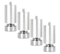 Table Leg Furniture Legs Adjustable 6/8/10/12/15/18/20/25/30/35/40cm, Table Legs Metal, M10 Bolts, Diy Furniture Feet, Black/Gold, Sofa Cabinet Desk Replacement Legs Support Feet,Silver-35cm(13.8in)
