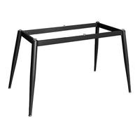 Table Leg Modern Industrial Metal Dining Table Legs with Non Slip Cups Heavy Duty Furniture Base for Home and Kitchen (90cm x 45cm x 72cm Black)