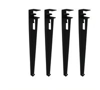 Table Leg Supports for DIY Consoles - Non-Perforated Design with Floor Protector for Coffee Tables and Workbenches