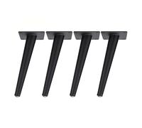 Table Legs Metal Furniture Legs, Multi Functional Table Legs for Sofas, TV Cabinets, Cabinets, Coffee Tables, and Side Tables, with Floor Protector (Color : Black, Size : 35cm/13.77in)
