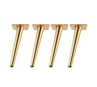 Table Legs Metal Furniture Legs, Multi Functional Table Legs for Sofas, TV Cabinets, Cabinets, Coffee Tables, and Side Tables, with Floor Protector (Color : Gold, Size : 35cm/13.77in)