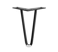 Table Legs Modern Metal Hairpin Style Table Legs, Solid Sturdy Cold-Rolled Steel Furniture Legs, for Sofas, Side Tables, Coffee Tables (Color : Black, Size : 35cm/13.77in)