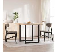 Table Legs O-Frame Black 60x60x73cm Powder-Coated Steel Industrial Heavy-Duty XL