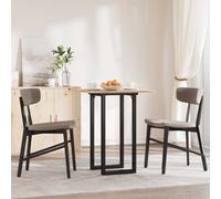 Table Legs O-Frame Black Powder-Coated Steel 80x40x73 cm Industrial Heavy-Duty.