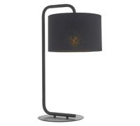 Table Light Black Landis Satin Endon 92345