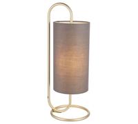 Endon 98089 Klip Table Light, antique brass, grey