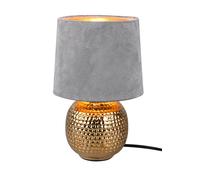 Trio R50821011 Sophia Table Light, gold, grey & gold velvet