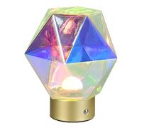 Table Light Gold Stavro LED Multicolour Glass USB Rechargeable Trio R53121117