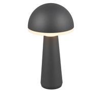 Table Light Grey Fungo LED IP54 Anthracite CCT Rechargable Portable Trio