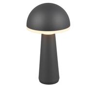 Table Light Grey Fungo LED IP54 Anthracite CCT Rechargable Portable Trio