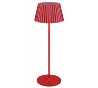 Reality Leuchten Suarez LED rechargeable table lamp, red, height 39 cm, metal, dimmable
