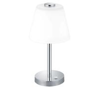 Table Light Silver Emerald LED Chrome Trio 525490106