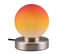 Table Light Silver Prinz II Matt Nickel Orange Shade Trio R54011018
