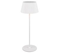 Reality Leuchten Suarez LED table lamp, white, height 39 cm, metal
