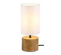 Table Light Wood Woody Natural White Shade E14 Round Trio R50171930