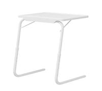 Table Mate Folding, Portable Adjustable Tray with 6 Height Levels, Desk Smart Table, Multi Function Lightweight Bedside Holder, Lap Tray for Bedroom, Living Room, Eating, Laptops, Computers, Drawing