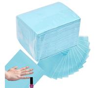 Table Mats - 50 Pieces Manicure Table Mat Nail Tech Sheets, Paper Towels for Nail Techs, Waterproof Nail Mats, Water Absorbing, 3-Layer Design, Clean Pads for Manicure Professionals Beginners