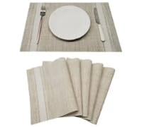 Table mats, classic and modern style, stain-resistant and silky fabric 402P