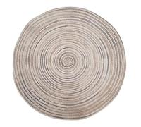 Table Mats Round Braided Placemats,Washable for Kitchen Table 15 inch Mat for Dining Tables Holiday Party Decor(Mixed Khaki,30cm)