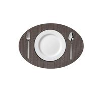 Table Mats Set of 4 Oval, Non Slip Place Mats, Washable Placemats, PVC, 45 * 32cm, Wear Resistant Heat Resistant, Stain Resistant, Easy to Clean, Suitable for Homes Hotels Restaurants (K-Coffee)