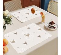 Table Mats Set Of 4 Rooster Place Mats For Table Place Pvc Placemats Heat Insulation Placemats Set Of 4 Stain