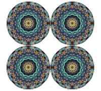 Table Mats Set Universal Bertoni Round 33cm 4pcs Barcelona EE117