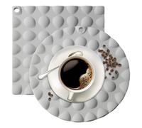 Table Mats, Silicone Heat-Proof Placemat, Washable Place Mats for Party, for Home Hotel Restaurant Apartment Rental Bakeries Cafe