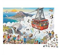 Table Mountain Cable Car Calamity Wooden Jigsaw Puzzle Waterproof 1000 Piece Puzzles for Adults Colourful Educational Games