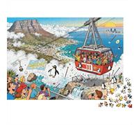 Table Mountain Cable Car Calamity Wooden Jigsaw Puzzle Waterproof 1000 Piece Puzzles for Adults Gifts Challenging And Brainteasing Educational Games