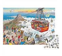 Table Mountain Cable Car Calamity Wooden Jigsaw Puzzle Waterproof 1000 Piece Puzzles for Adults Gifts Impossible Home Decoration